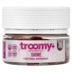 Troomy Nootropics, Shine, Functional Mushrooms Gummies, White Peach Pomegranate, 30 Gummies, 4.76 oz (135 g) - подробнее Troomy Nootropics, Shine, Functional Mushrooms Gummies, White Peach Pomegranate, 30 Gummies, 4.76 oz (135 g) - описание