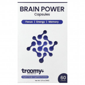 Troomy Nootropics, сила мозга, 60 капсул - описание | фото