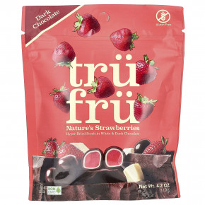 Tru Fru, Nature's Strawberries, темный шоколад, 119 г (4,2 унции) в Москве - eco-herb.ru | фото