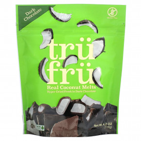 Tru Fru, Real Coconut Melts, темный шоколад, 119 г (4,2 унции) в Москве - eco-herb.ru | фото