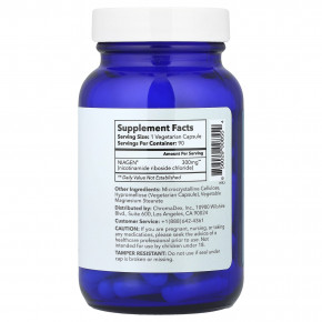 Tru Niagen, никотинамид рибозид хлорид, 300 мг, 90 вегетарианских капсул в Москве - eco-herb.ru | фото