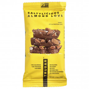 Trubar, протеиновый батончик на растительной основе, соленый миндаль, 12 батончиков по 50 г (1,76 унции) в Москве - eco-herb.ru | изображение Trubar, протеиновый батончик на растительной основе, соленый миндаль, 12 батончиков по 50 г (1,76 унции) в Москве - eco-herb.ru | фото