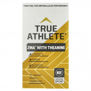 True Athlete, ZMA® с теанином, 90 капсул в Москве - eco-herb.ru | фото