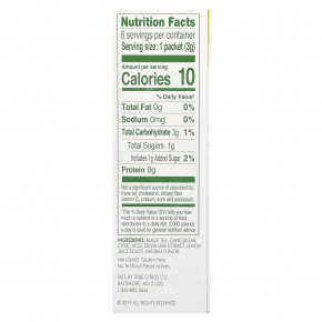 True Citrus, холодный чай, персик, 6 пакетиков по 3 г (0,11 унции) (Товар снят с продажи) в Москве - eco-herb.ru | фото