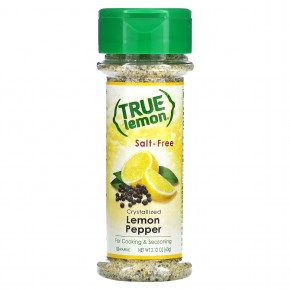 True Citrus, True Lemon, Кристаллизованный лимон и перец, Без соли, 2,12 унц. (60 г) - описание