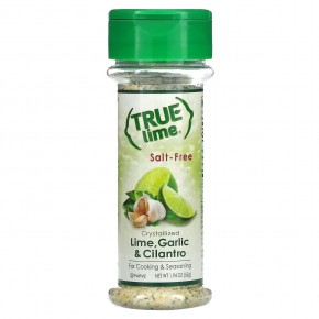 True Citrus, True Lime, кристаллизованный лайм с чесноком и кориандром, без соли, 55 г (1,94 унции) - описание