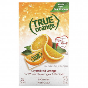 True Citrus, True Orange, кристаллизованный апельсин, 25,6 г (0,90 унции) - описание