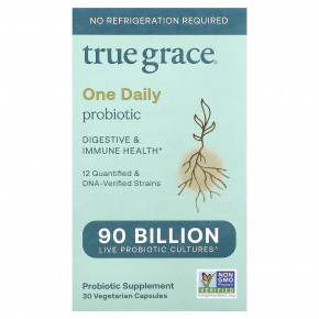 True Grace, One Daily Probiotic, 30 вегетарианских капсул в Москве - eco-herb.ru | изображение True Grace, One Daily Probiotic, 30 вегетарианских капсул в Москве - eco-herb.ru | фото