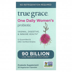 True Grace, One Daily Women's Probiotic, 30 вегетарианских капсул в Москве - eco-herb.ru | изображение True Grace, One Daily Women's Probiotic, 30 вегетарианских капсул в Москве - eco-herb.ru | фото