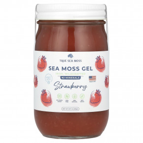 True Sea Moss, Гель с морским мохом, клубника, 453 г (16 жидк. унц.) в Москве - eco-herb.ru | фото