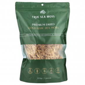 True Sea Moss, Необработанный морской мох из сухого золота премиального качества, 453 г (1 фунт) в Москве - eco-herb.ru | фото