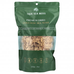 True Sea Moss, Сухой морской мох премиального качества с золотом, 226 г (8 унций) в Москве - eco-herb.ru | фото