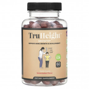 TruHeight, Growth Gummies, мультивитамины, для детей от 5 лет, со вкусом арбуза, 60 жевательных таблеток в Москве - eco-herb.ru | фото