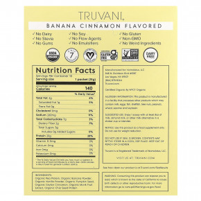 Truvani, протеин на растительной основе, со вкусом банана и корицы, 10 пакетиков по 31 г (1,09 унции) в Москве - eco-herb.ru | фото