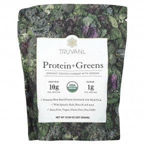 Truvani, Протеин + зелень, 357 г (12,59 унции) в Москве - eco-herb.ru | фото