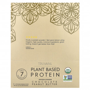 Truvani, Plant Based Protein, Chocolate Peanut Butter, 10 Packs, 1.27 oz (36 g) Each - описание | фото