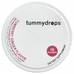 Tummydrops, красная восковица с имбирем, 18 пастилок - описание