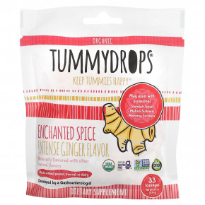 Tummydrops, органический имбирь в форме специй, 33 пастилки - описание