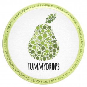 Tummydrops, сладкий имбирь и груша, 18 капель - описание