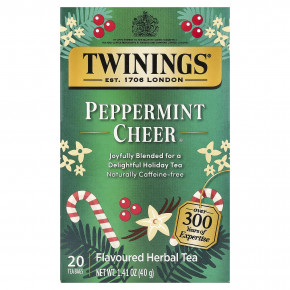 Twinings, ароматизированный травяной чай, с перечной мятой, без кофеина, 20 чайных пакетиков, 40 г (1,41 унции) в Москве - eco-herb.ru | фото