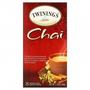 Twinings, Чай со специями, 25 чайных пакетиков, 1.76 унций (50 г) - описание