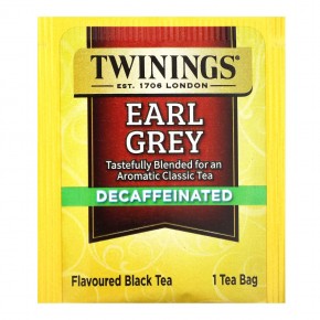 Twinings, Черный чай Earl Grey, без кофеина, 20 чайных пакетиков, 35 г (1,23 унции) в Москве - eco-herb.ru | фото
