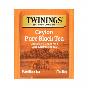 Twinings, чистый черный чай, цейлонский, 20 чайных пакетиков, 40 г (1,41 унции) в Москве - eco-herb.ru | фото
