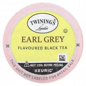 Twinings, Черный чай Earl Grey, 24 K-чашки, по 3 г (0,11 унции) в Москве - eco-herb.ru | фото