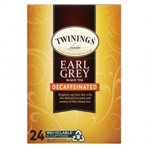 Twinings, Черный чай Earl Grey, без кофеина, 24 капсулы, по 3,2 г (0,11 унции) в Москве - eco-herb.ru | фото