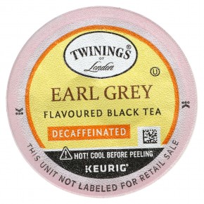 Twinings, Черный чай Earl Grey, без кофеина, 24 капсулы, по 3,2 г (0,11 унции) в Москве - eco-herb.ru | фото