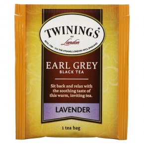 Twinings, Эрл Грей, черный чай с ароматом лаванды, 20 чайных пакетиков, 1,41 унции (40 г) в Москве - eco-herb.ru | фото