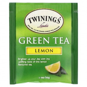 Twinings, Green Tea, Lemon, 20 Tea Bags, 1.41 oz (40 g) в Москве - eco-herb.ru | фото
