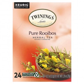 Twinings, Herbal Tea, чистый ройбуш, без кофеина, 24 чашки по 3,3 г (0,12 унции) - описание