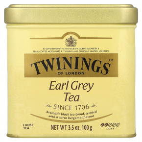 Twinings, Рассыпной чай Earl Grey, светлый, 100 г (3,5 унции) - описание