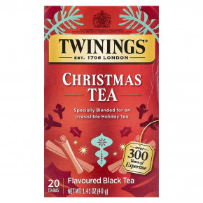 Twinings, Рождественский чай, 20 чайных пакетиков, 40 г (1,41 унции) - описание