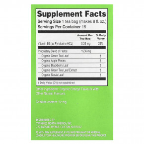 Twinings, Superblends ™, Energy + зеленый чай, цитрус и яблоко, 16 чайных пакетиков, 29 г (1,02 унции) (Товар снят с продажи) в Москве - eco-herb.ru | фото