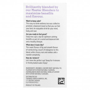 Twinings, Superblends ™, травяной чай с адаптогенами, инжир и ваниль, без кофеина, 18 чайных пакетиков, 36 г (1,27 унции) в Москве - eco-herb.ru | изображение Twinings, Superblends ™, травяной чай с адаптогенами, инжир и ваниль, без кофеина, 18 чайных пакетиков, 36 г (1,27 унции) в Москве - eco-herb.ru | фото