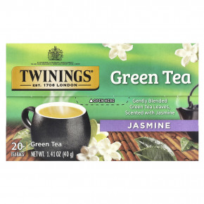 Twinings, Зеленый чай, жасмин, 20 чайных пакетиков, 40 г (1,41 унции) в Москве - eco-herb.ru | фото