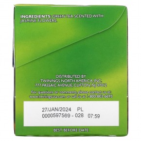 Twinings, Зеленый чай , жасмин 25 чайных пакетиков, 1.76 унции (50 г) в Москве - eco-herb.ru | фото