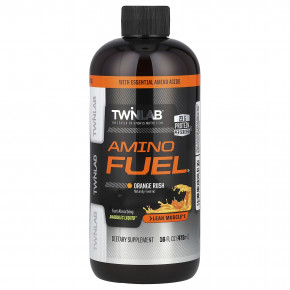 Twinlab, Amino Fuel, Orange Rush, 473 мл (16 жидк. унц.) - описание | фото