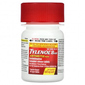 Tylenol, 8 HR Arthritis Pain, обезболивающее, лихорадочное средство, 650 мг, 24 капсулы в Москве - eco-herb.ru | фото