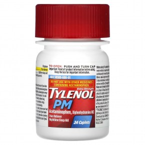 Tylenol, Ацетаминофен с повышенной силой действия, болеутоляющее, средство для ночного сна, 24 капсулы в Москве - eco-herb.ru | фото