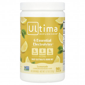 Ultima Replenisher, Daily Electrolyte Drink Mix, лимонад, 333 г (11,7 унции) - описание