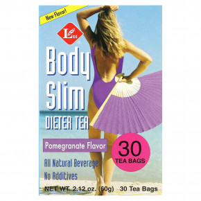 Uncle Lee's Tea, Body Slim Dieter Tea, гранат, 30 чайных пакетиков, 60 г (2,12 унции) - описание