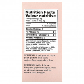 Uncle Lee's Tea, Imperial Organic, зеленый чай с ягодами годжи, 18 чайных пакетиков, 32,4 г (1,14 унции) в Москве - eco-herb.ru | фото