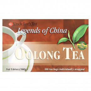 Uncle Lee's Tea, Legends of China, чай улун, 100 чайных пакетиков, 160 г (5,64 унции) - описание