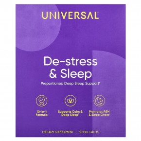 Universal U, De-Stress & Sleep, 30 Pill Packs в Москве - eco-herb.ru | фото