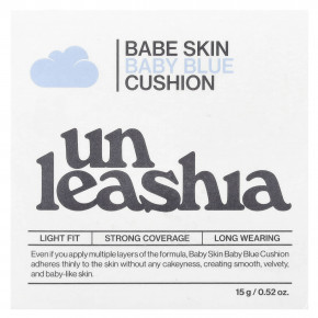 Unleashia, Babe Skin Baby Blue Cushion, SPF 40 / PA ++, 21C Baby Cheek, 15 г (0,52 унции) в Москве - eco-herb.ru | фото