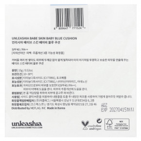 Unleashia, Babe Skin, Baby Blue Cushion, SPF40 / PA ++, 18N чистый, 15 г (0,52 унции) в Москве - eco-herb.ru | фото