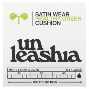 Unleashia, Satin Wear Healthy-Green Cushion, кушон, SPF 30/PA++, оттенок 18C, морская ракушка, 15 г (0,52 унции) в Москве - eco-herb.ru | фото